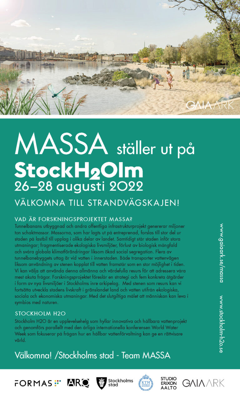 MASSA ställs ut på Stockholm H2O