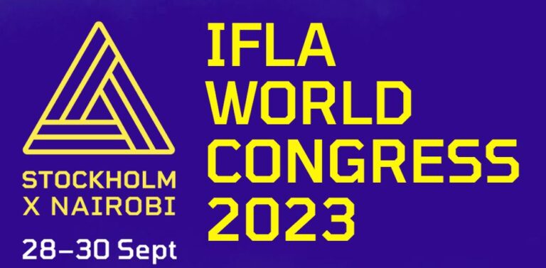 Gaia arkitektur modererar session under IFLA World Congress 2023